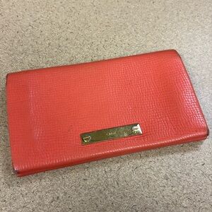 Chloe Leather Fold Over Flap Wallet